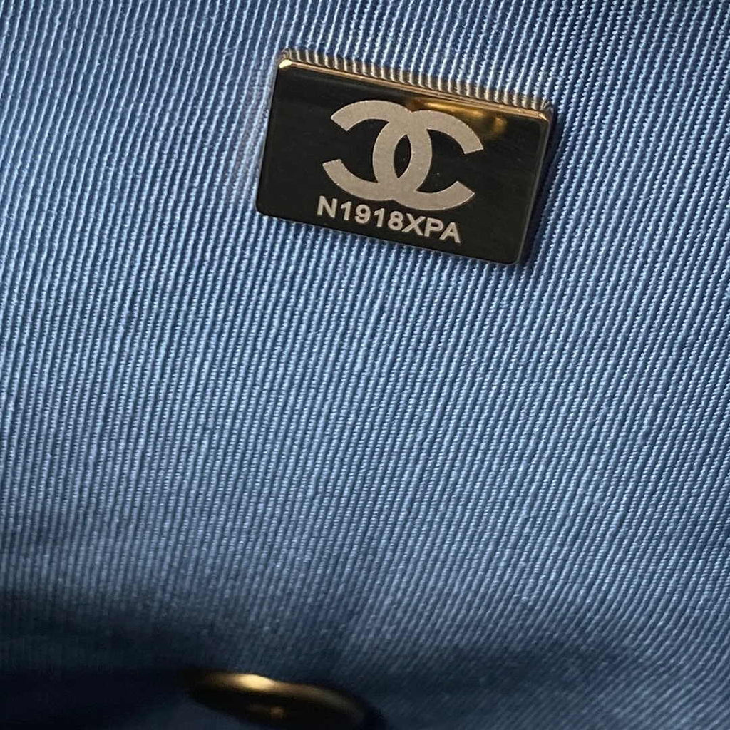 Chanel Small Flap Bag AS4490 Calfskin Blue