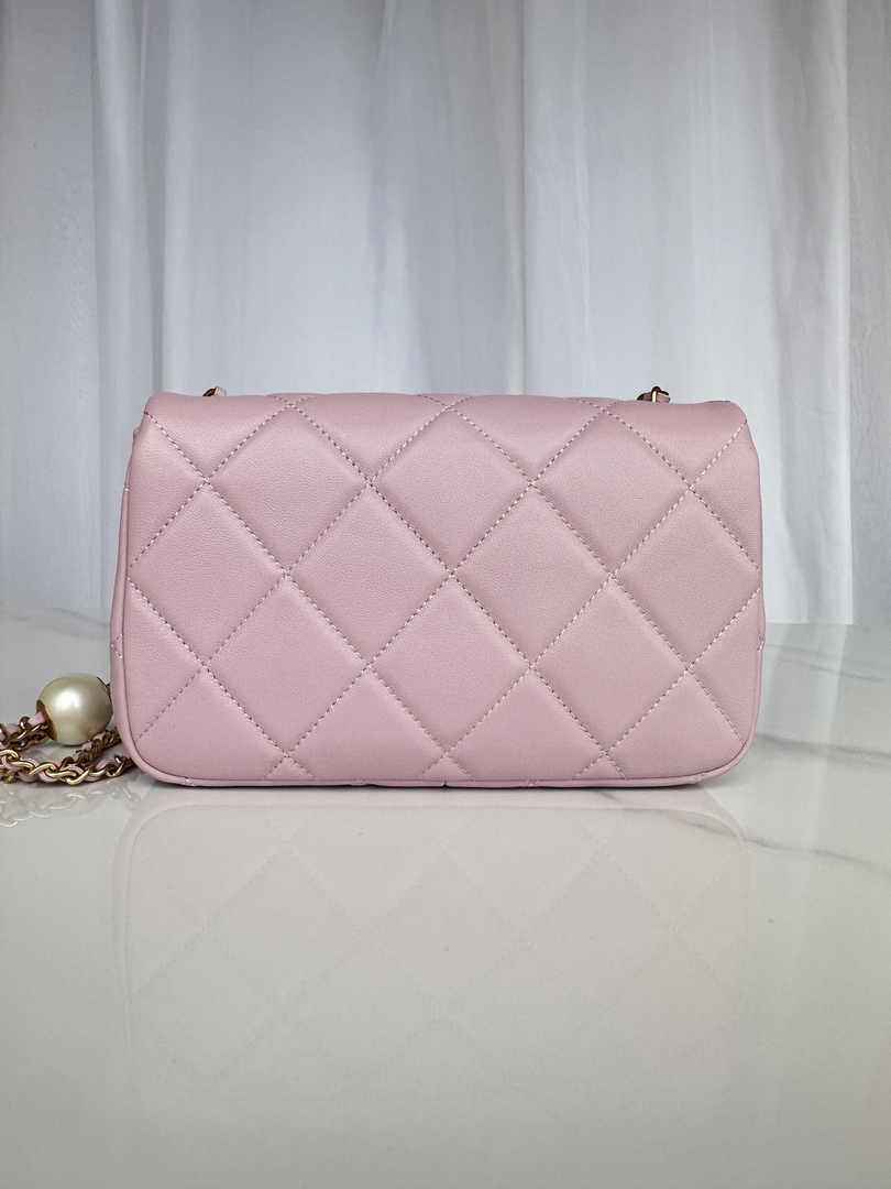Chanel Small Flap bag AS4861 Pink Lambskin