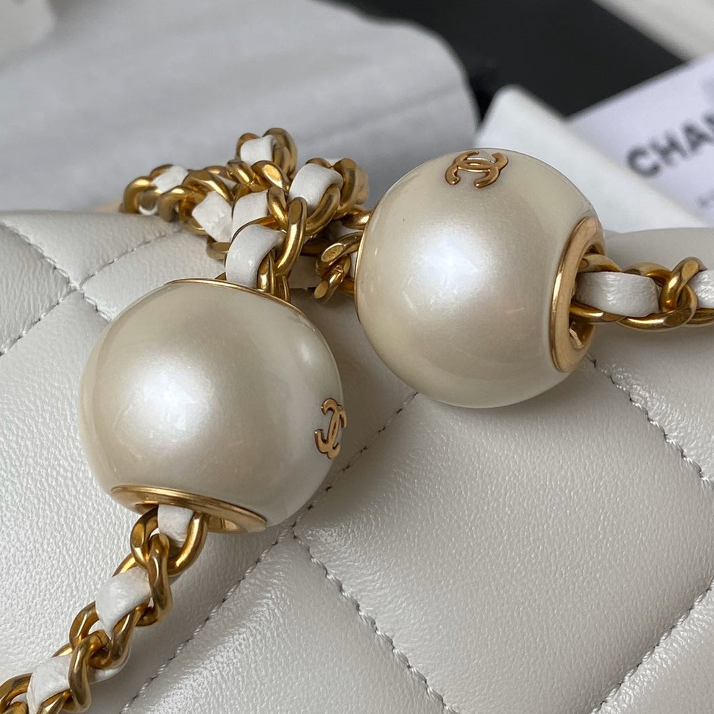 Chanel Small Flap bag AS4861 Beige Lambskin