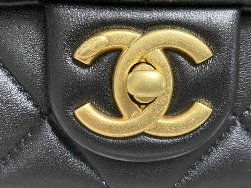 Chanel Small Flap bag AS4861 Black Lambskin