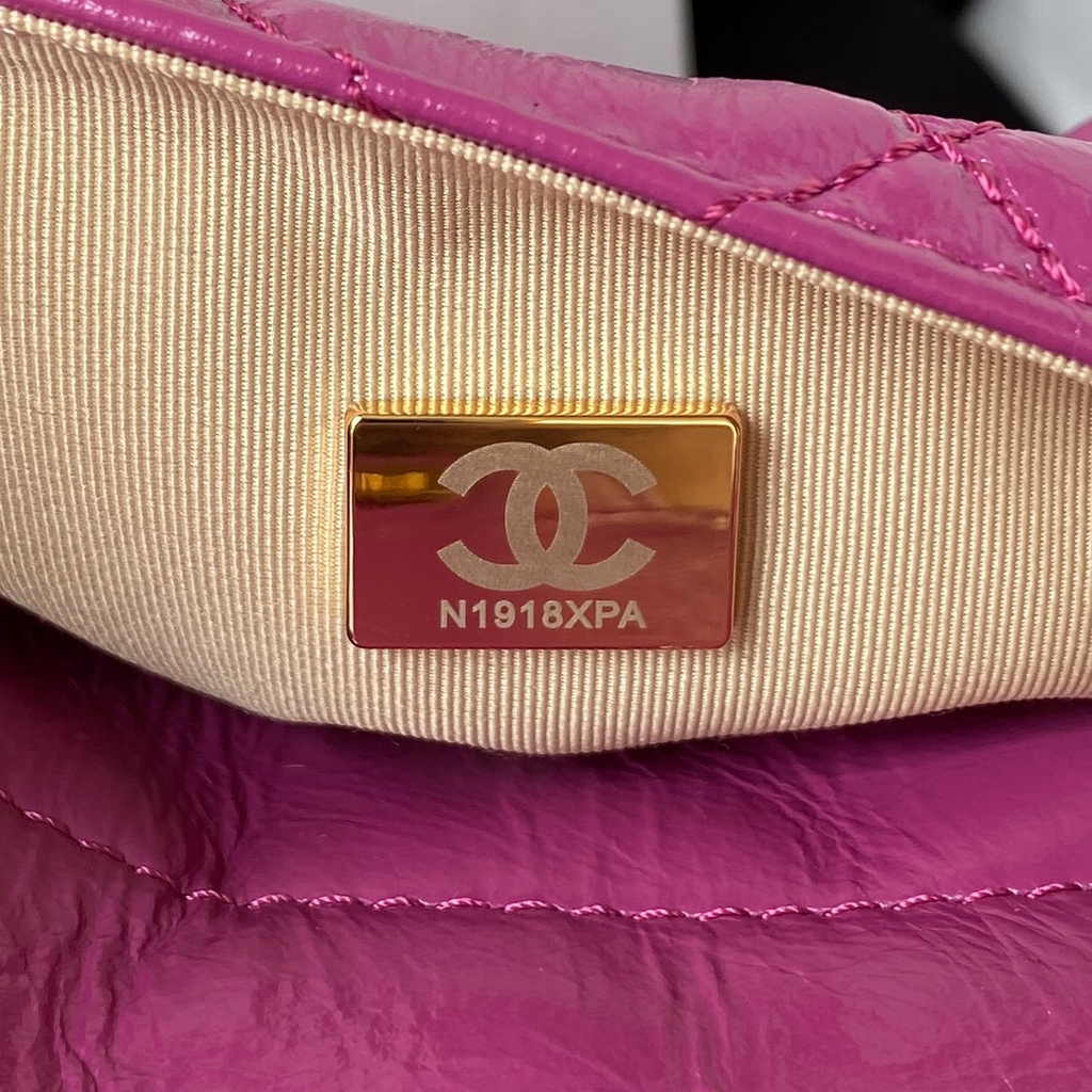 Chanel small hobo bag, AS4323 calfskin purple