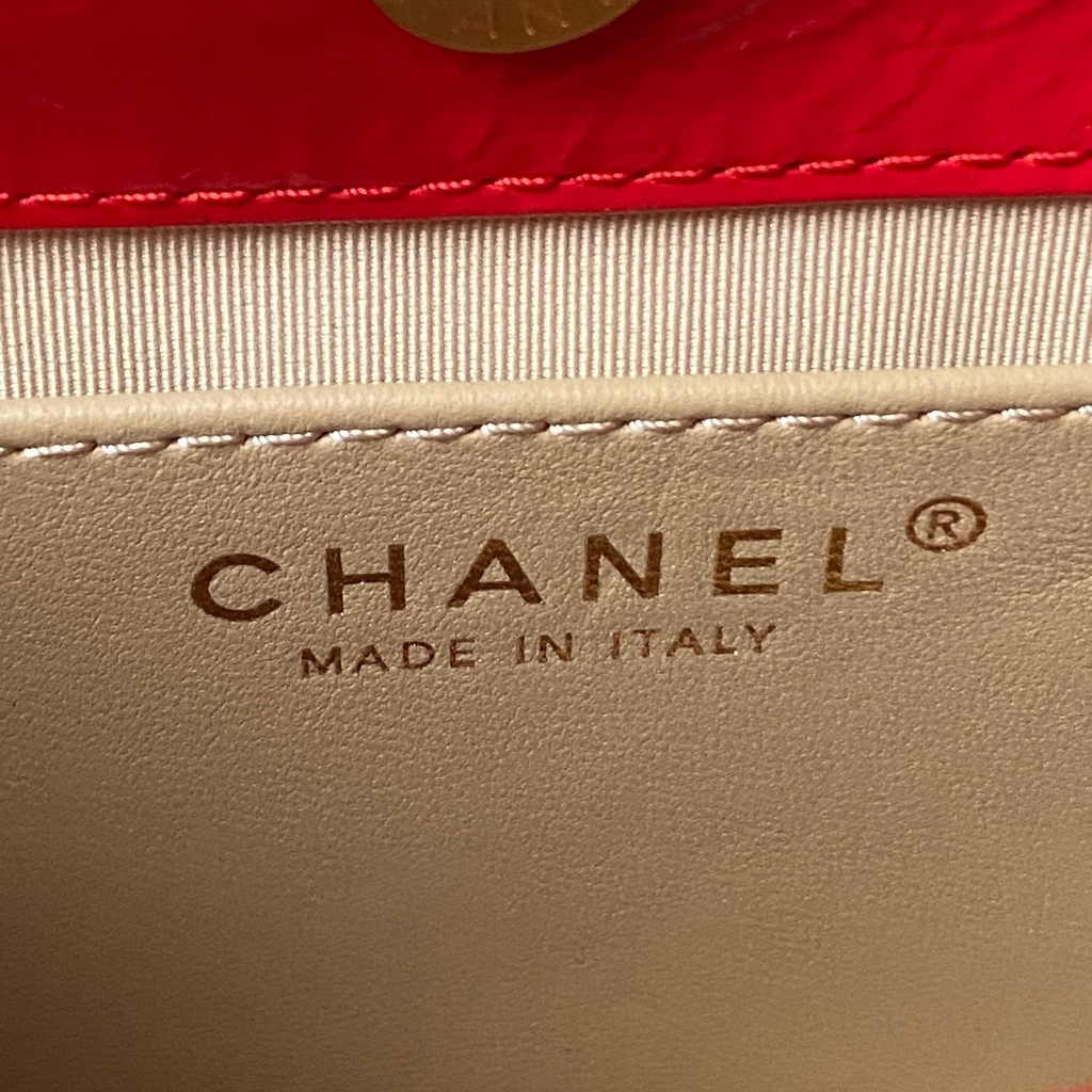 Chanel small hobo bag, AS4323 calfskin red