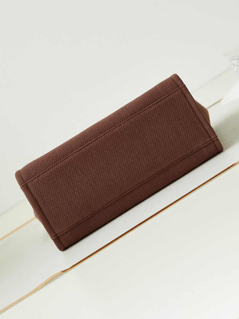 Chanel small shopping bag, AS3257 mixed fibers brown