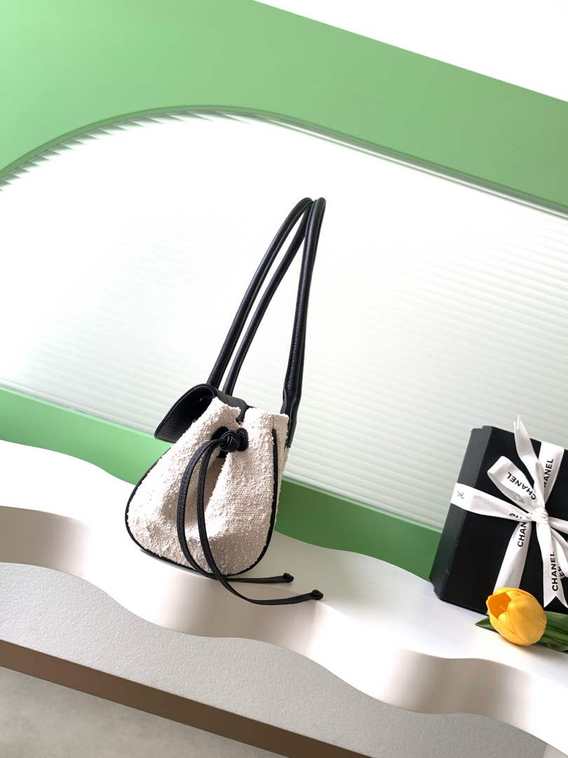 Chanel Small Shopping Tote Bag, AS6288 Grained Calfskin Beige