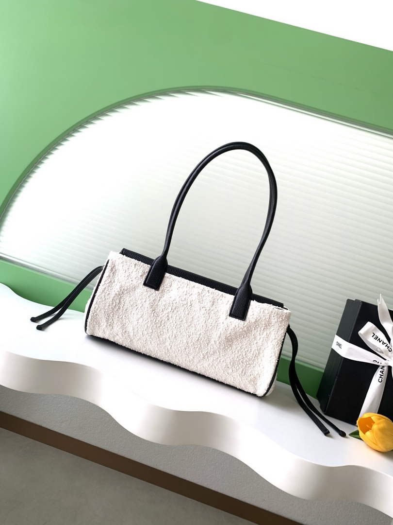 Chanel Small Shopping Tote Bag, AS6288 Grained Calfskin Beige