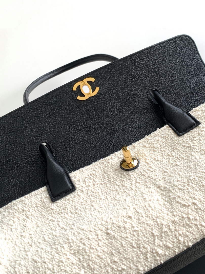Chanel Small Shopping Tote Bag, AS6288 Grained Calfskin Beige