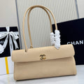 Chanel Small Shopping Tote Bag, AS6288 Apricot Grained Calfskin