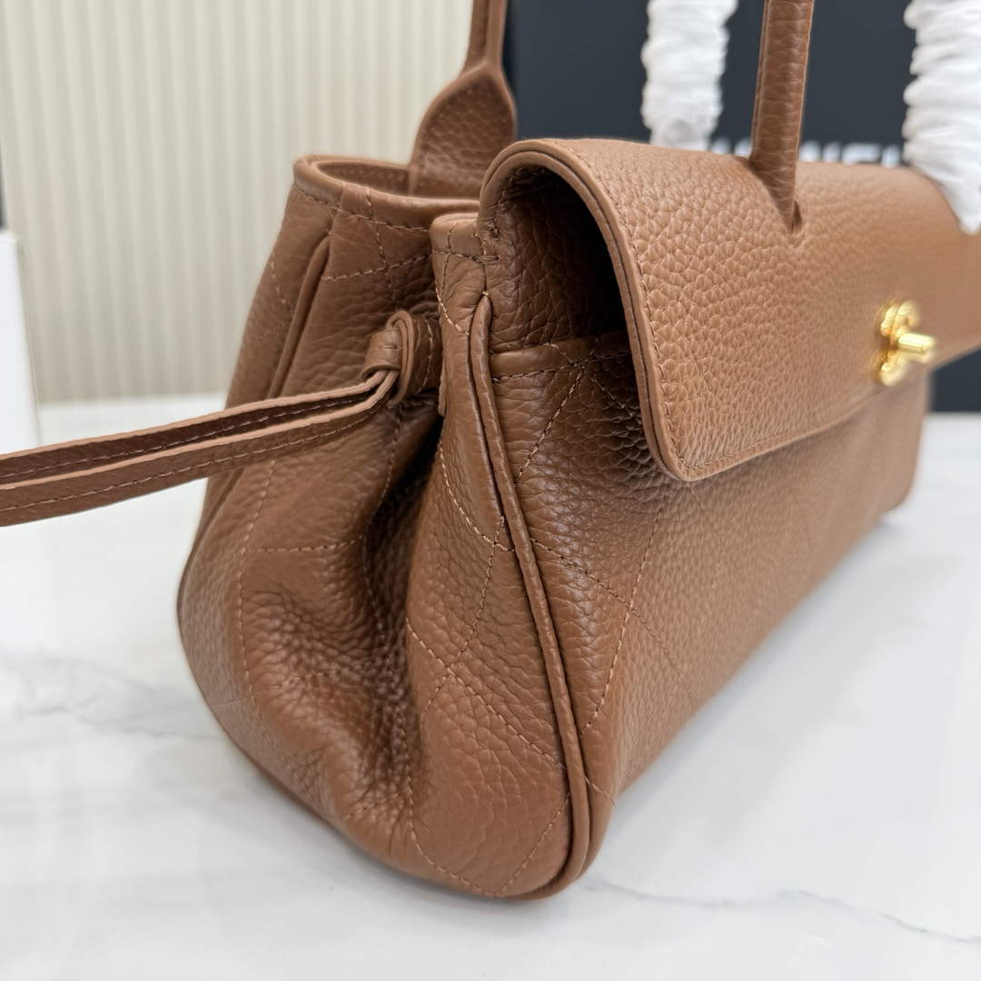 Chanel Small Shopping Tote Bag, AS6288 Brown Grained Calfskin