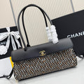 Chanel Small Shopping Tote Bag, AS6288 Grained Calfskin Black
