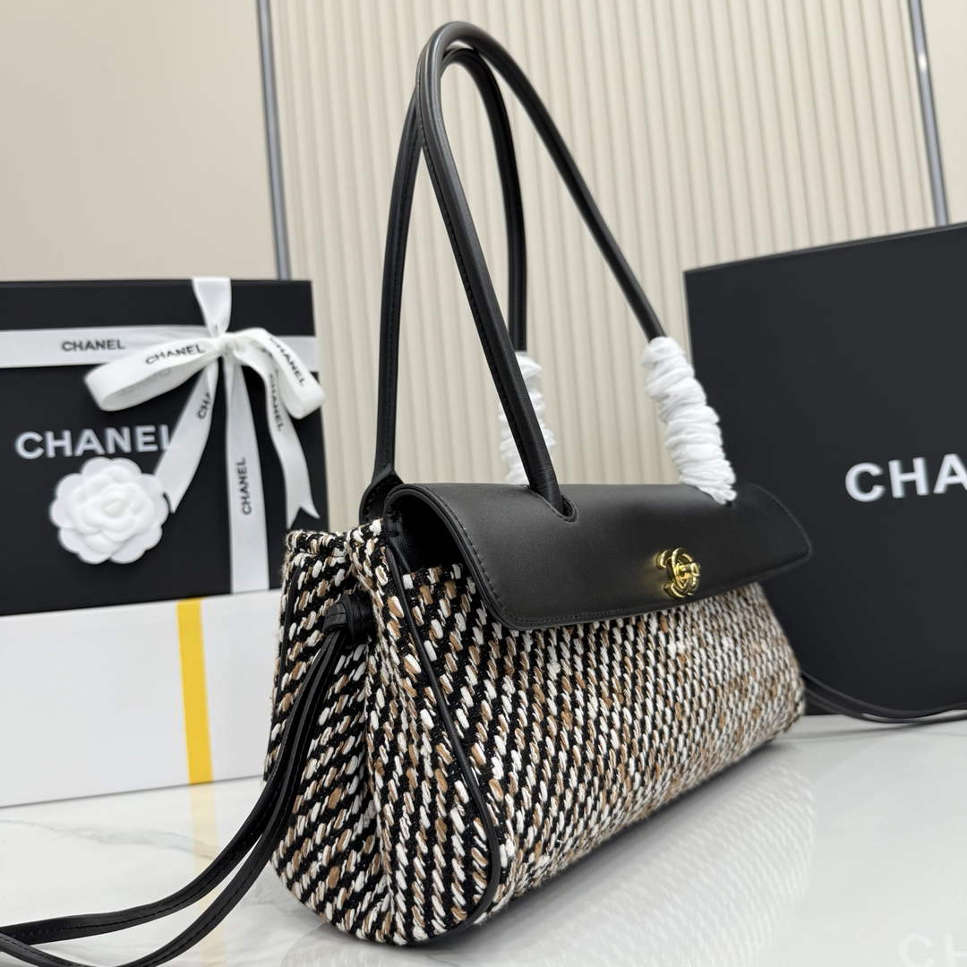 Chanel Small Shopping Tote Bag, AS6288 Grained Calfskin Black