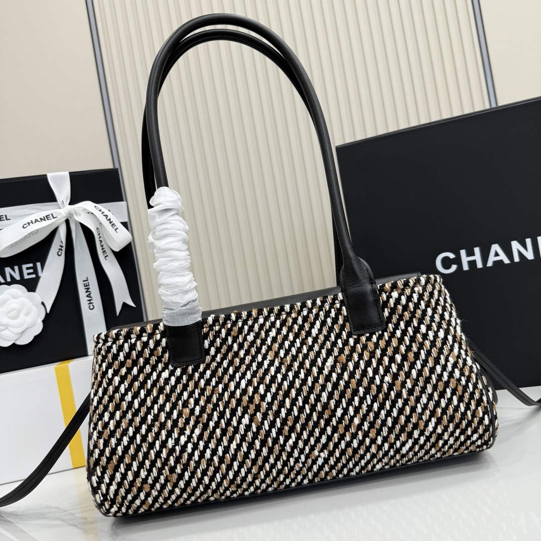 Chanel Small Shopping Tote Bag, AS6288 Grained Calfskin Black