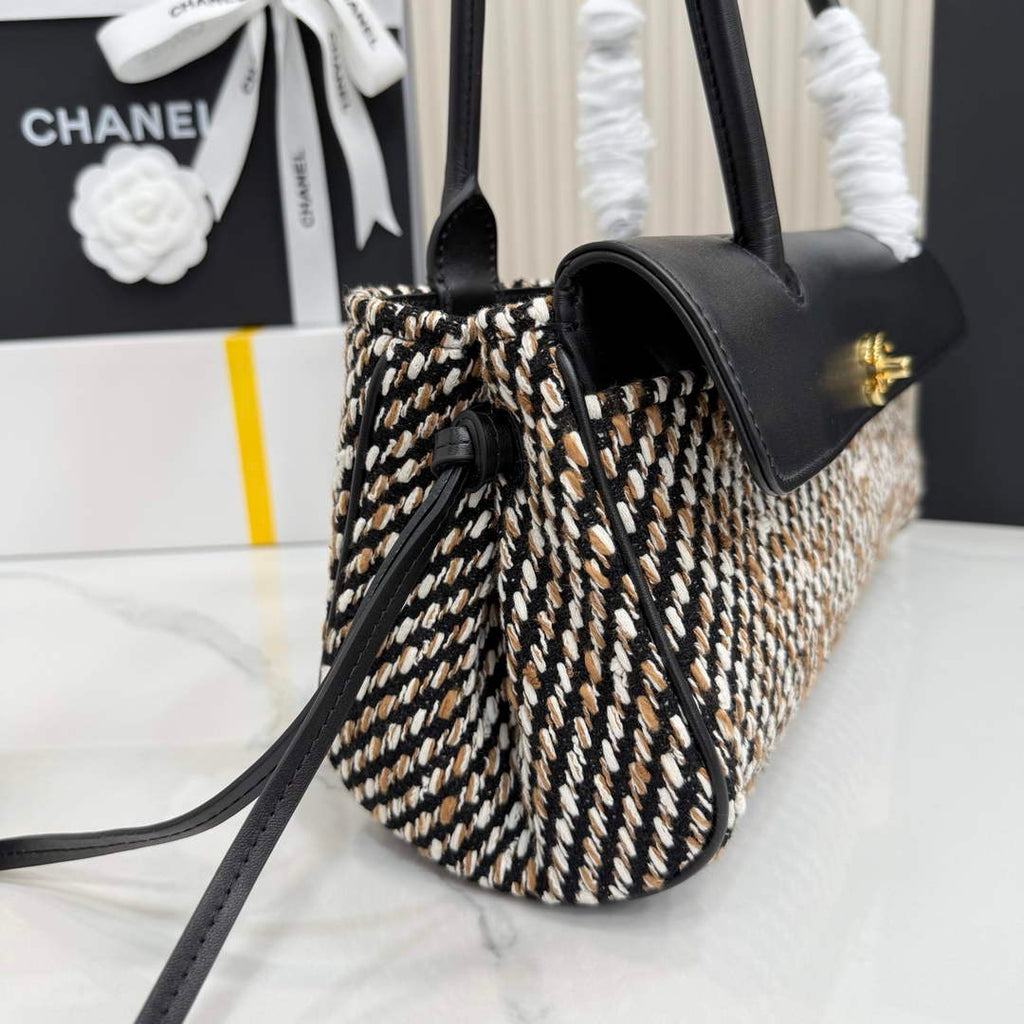 Chanel Small Shopping Tote Bag, AS6288 Grained Calfskin Black
