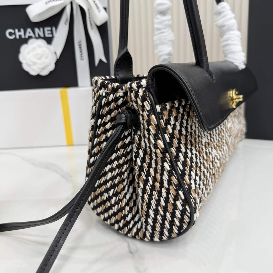Chanel Small Shopping Tote Bag, AS6288 Grained Calfskin Black