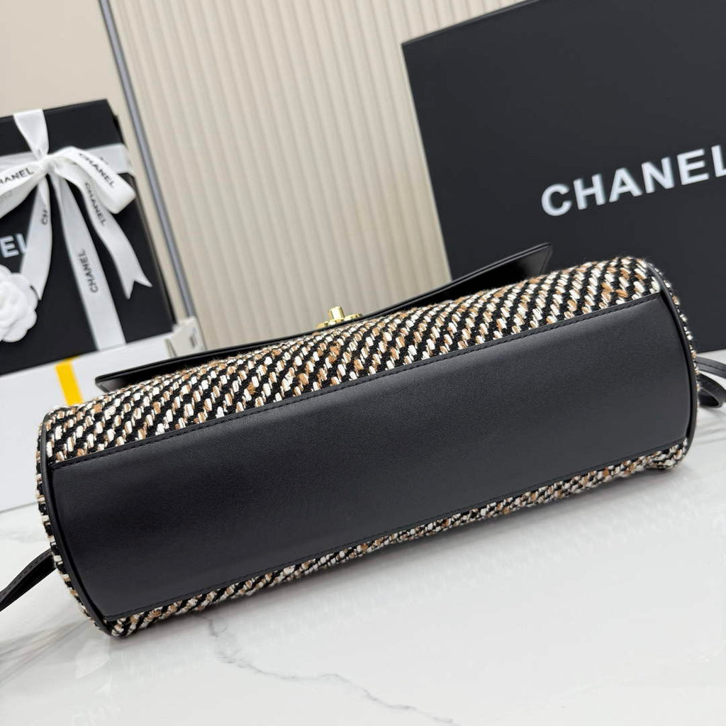 Chanel Small Shopping Tote Bag, AS6288 Grained Calfskin Black