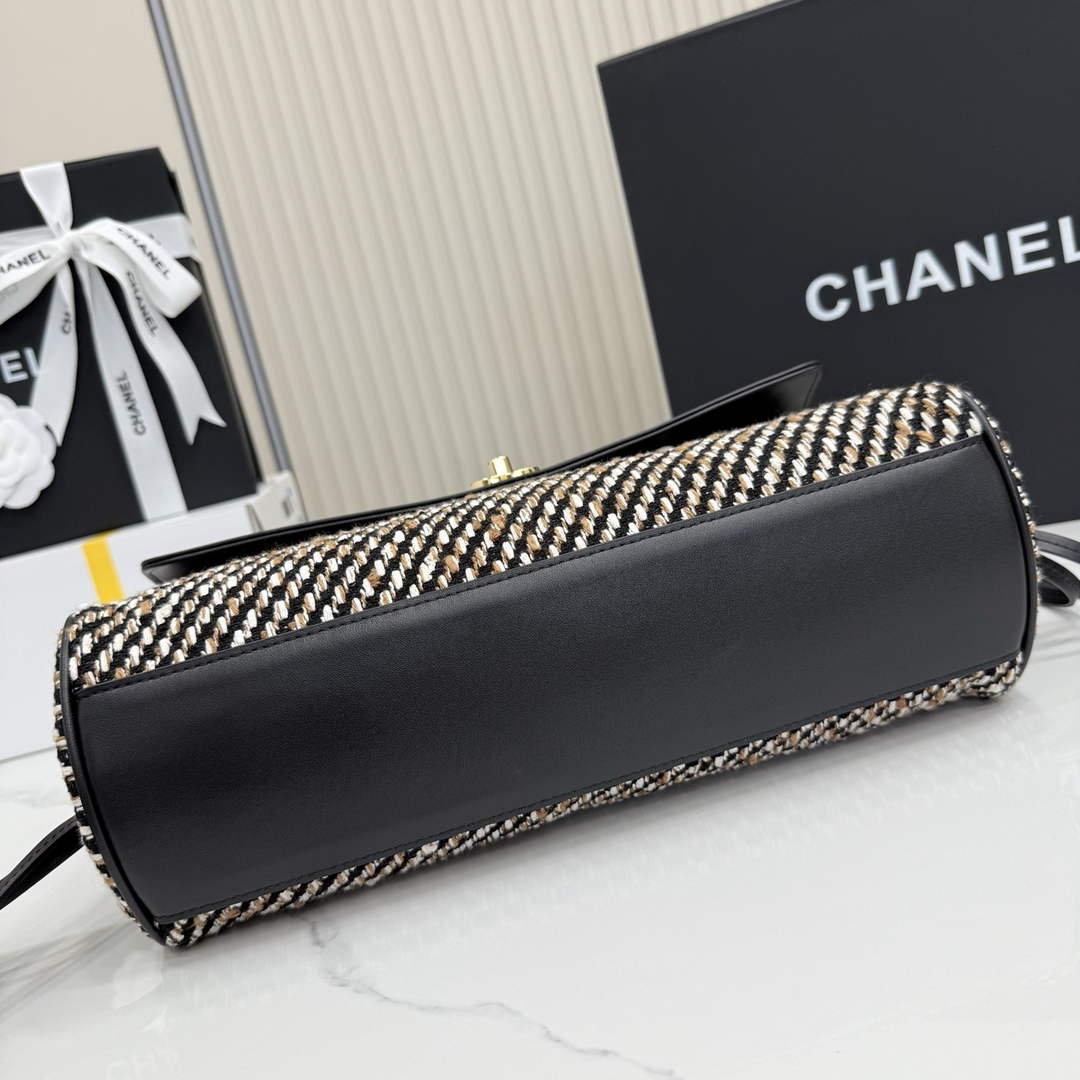 Chanel Small Shopping Tote Bag, AS6288 Grained Calfskin Black