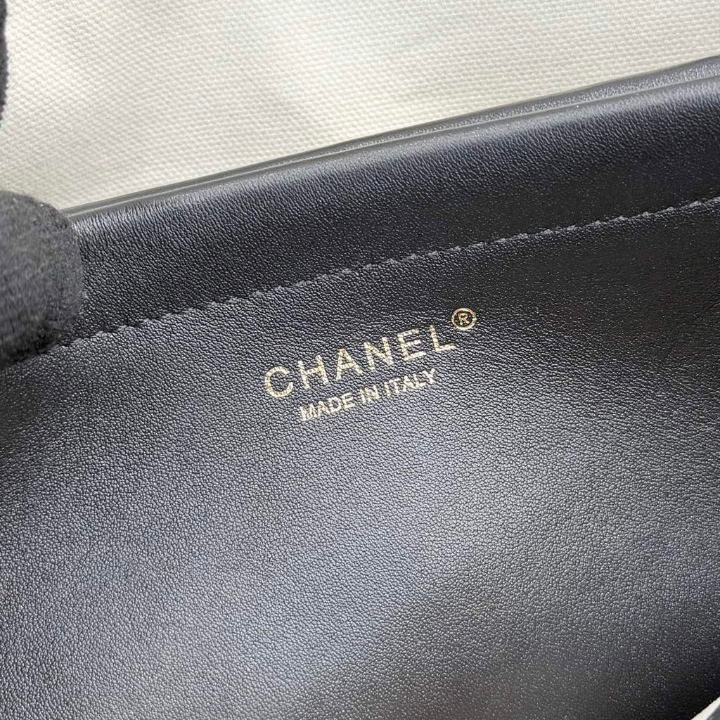 Chanel Small Shopping Tote Bag, AS6288 Grained Calfskin Black