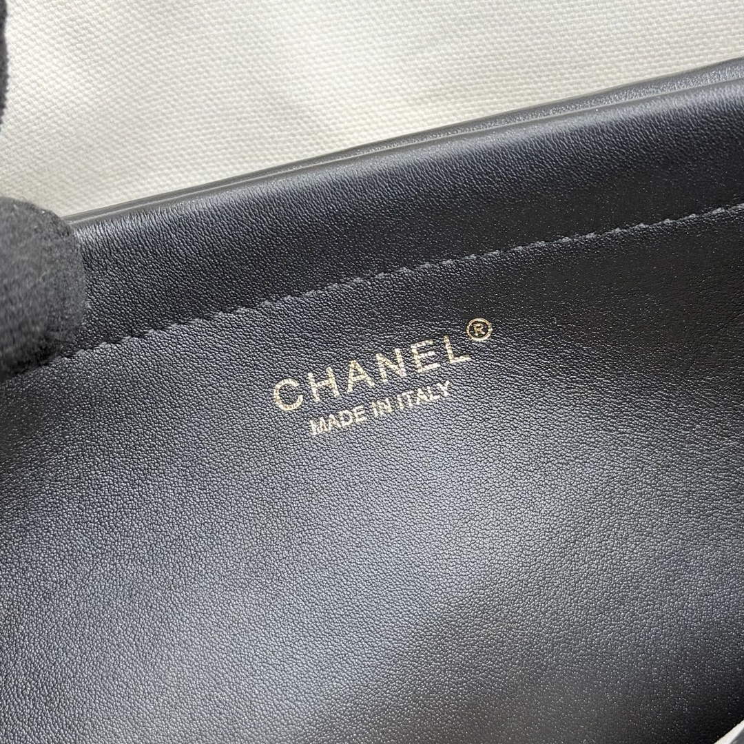 Chanel Small Shopping Tote Bag, AS6288 Grained Calfskin Black