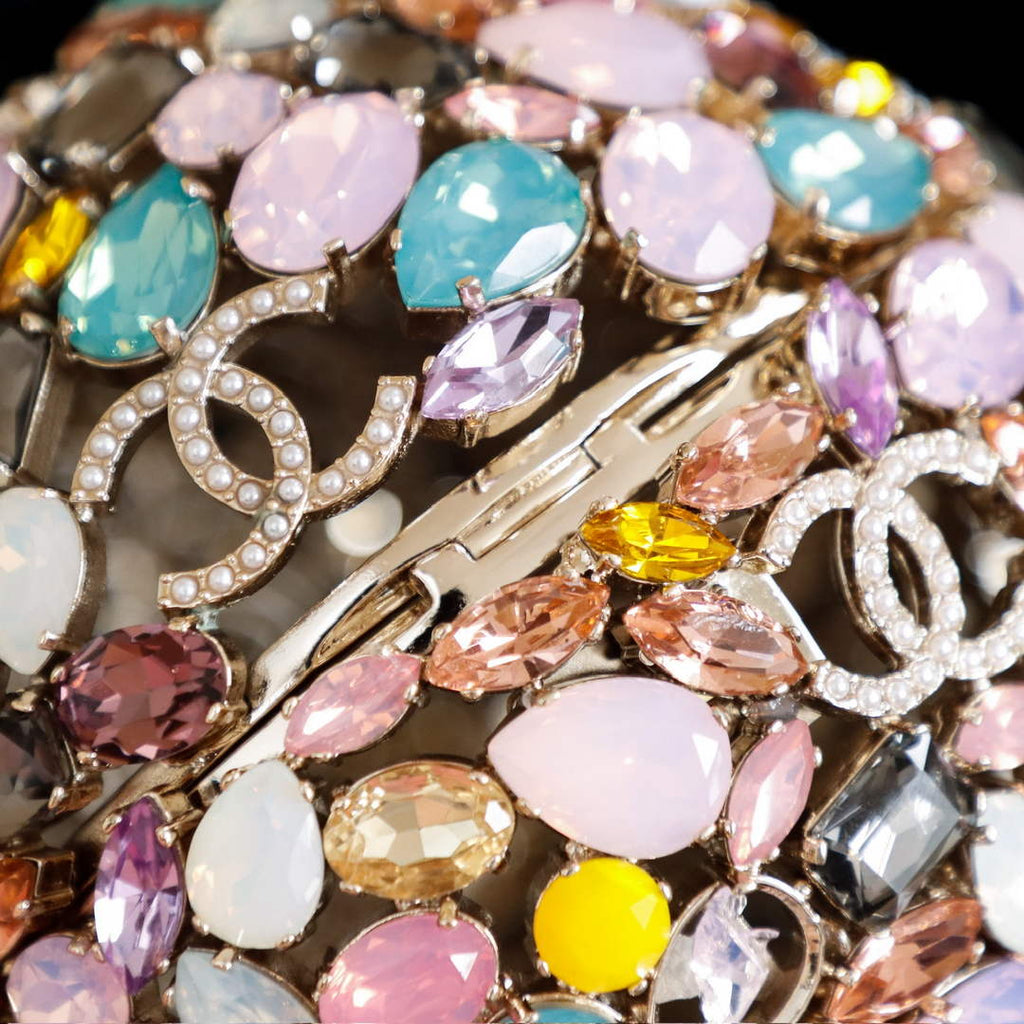 Chanel Sphere Minaudiere, AS5013 Diamanté, Imitation Pearls