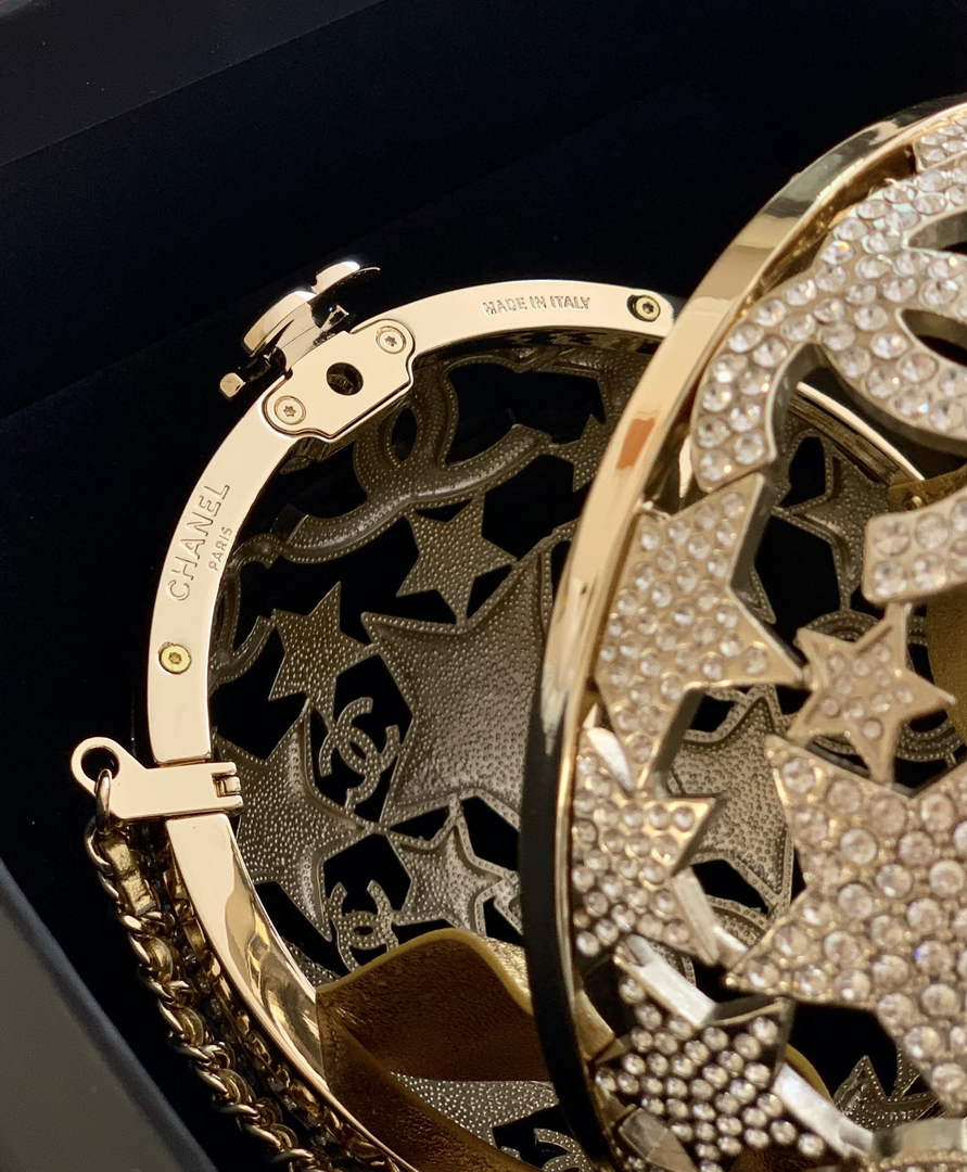 Chanel Sphere Minaudiere, AS5013 Gold Diamanté
