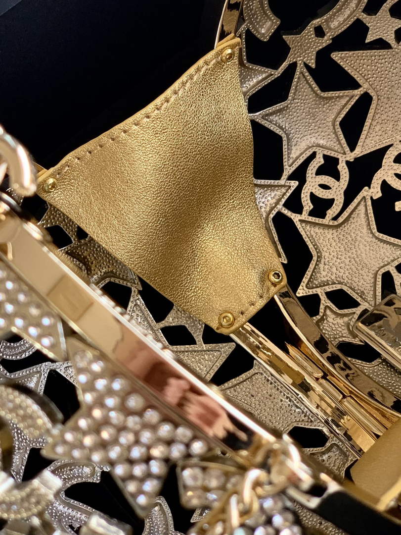 Chanel Sphere Minaudiere, AS5013 Gold Diamanté