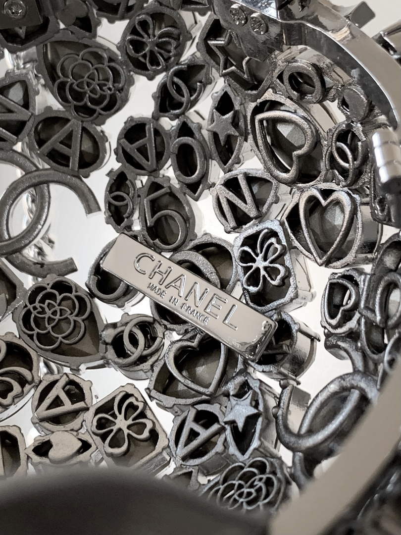 Chanel Sphere Minaudiere, AS5013 Diamanté Silver