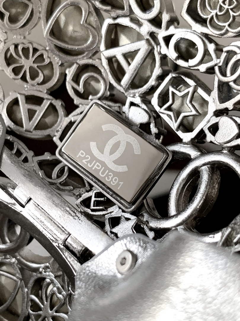 Chanel Sphere Minaudiere, AS5013 Diamanté Silver