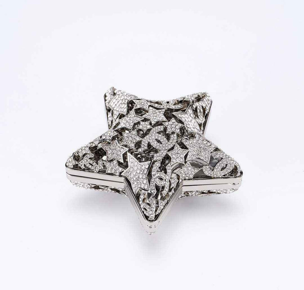 Chanel Star Minaudiere in Strass AS5658 silver