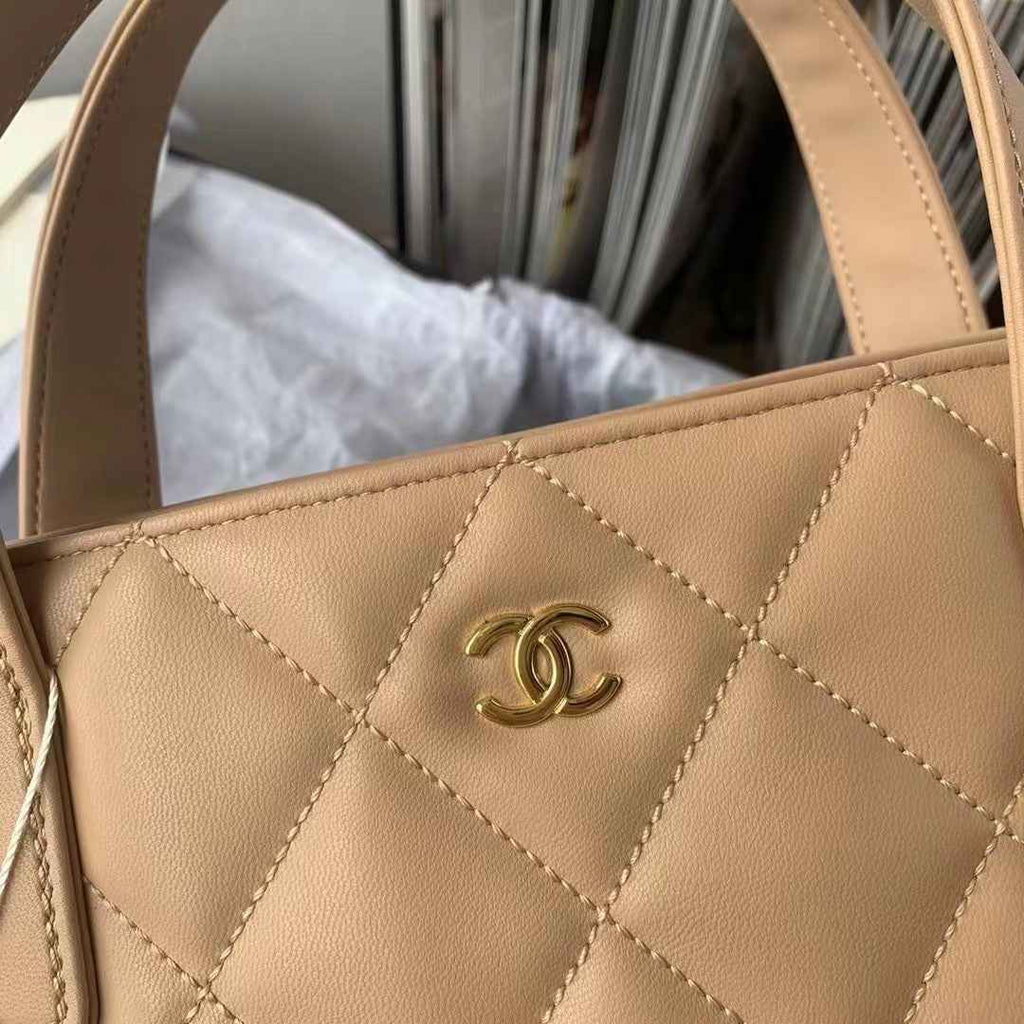 Chanel Tiffany AS3045 Top handle Bag Beige