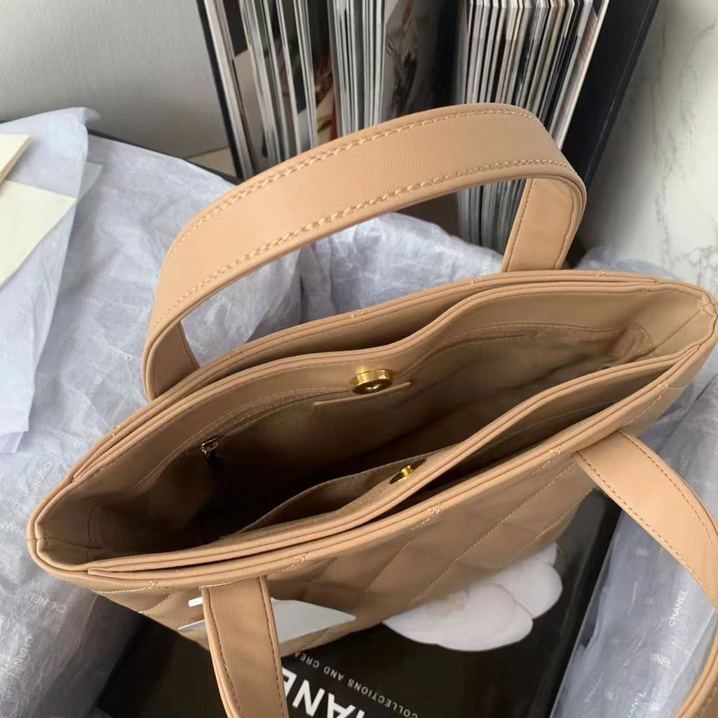 Chanel Tiffany AS3045 Top handle Bag Beige