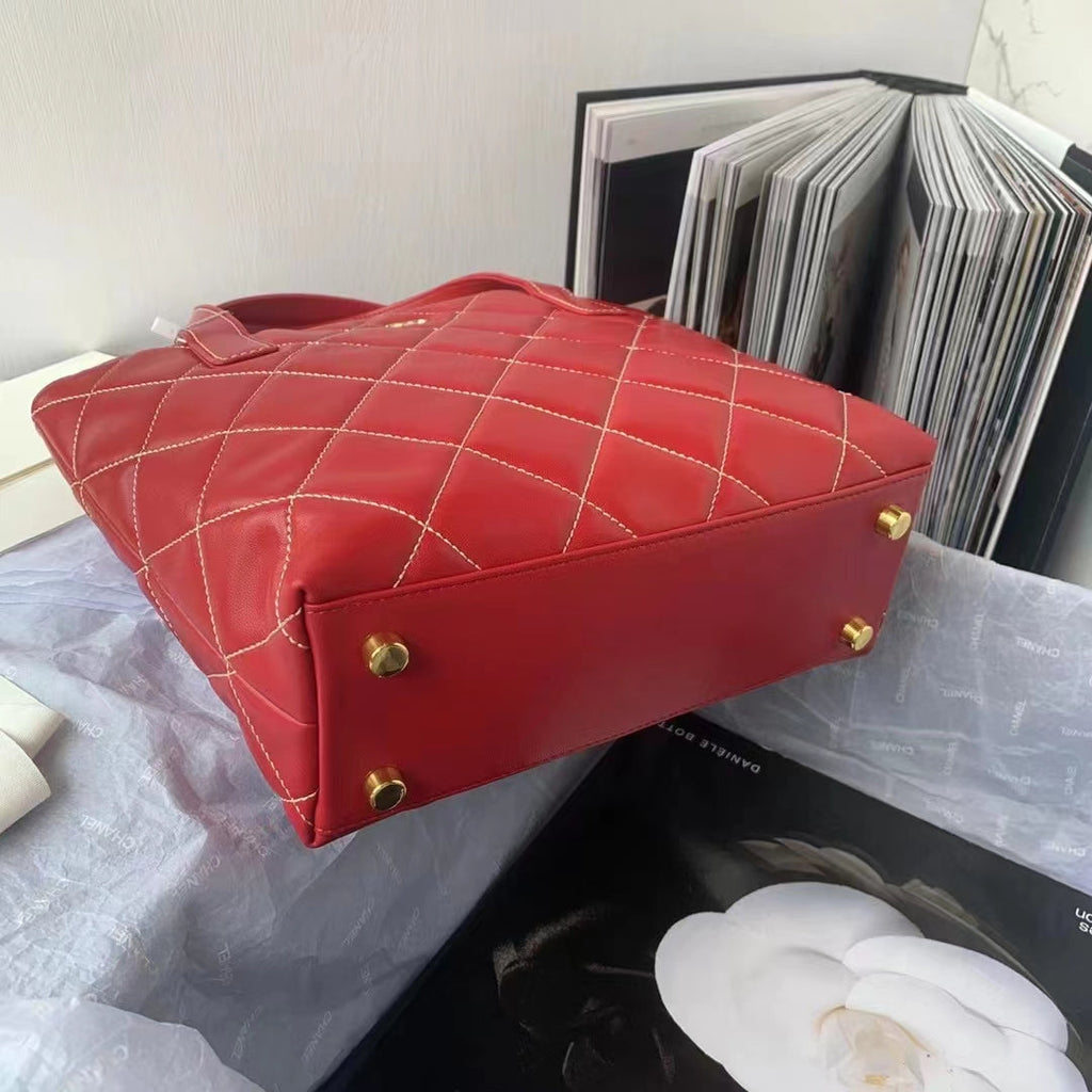 Chanel Tiffany AS3045 Top handle Bag Red