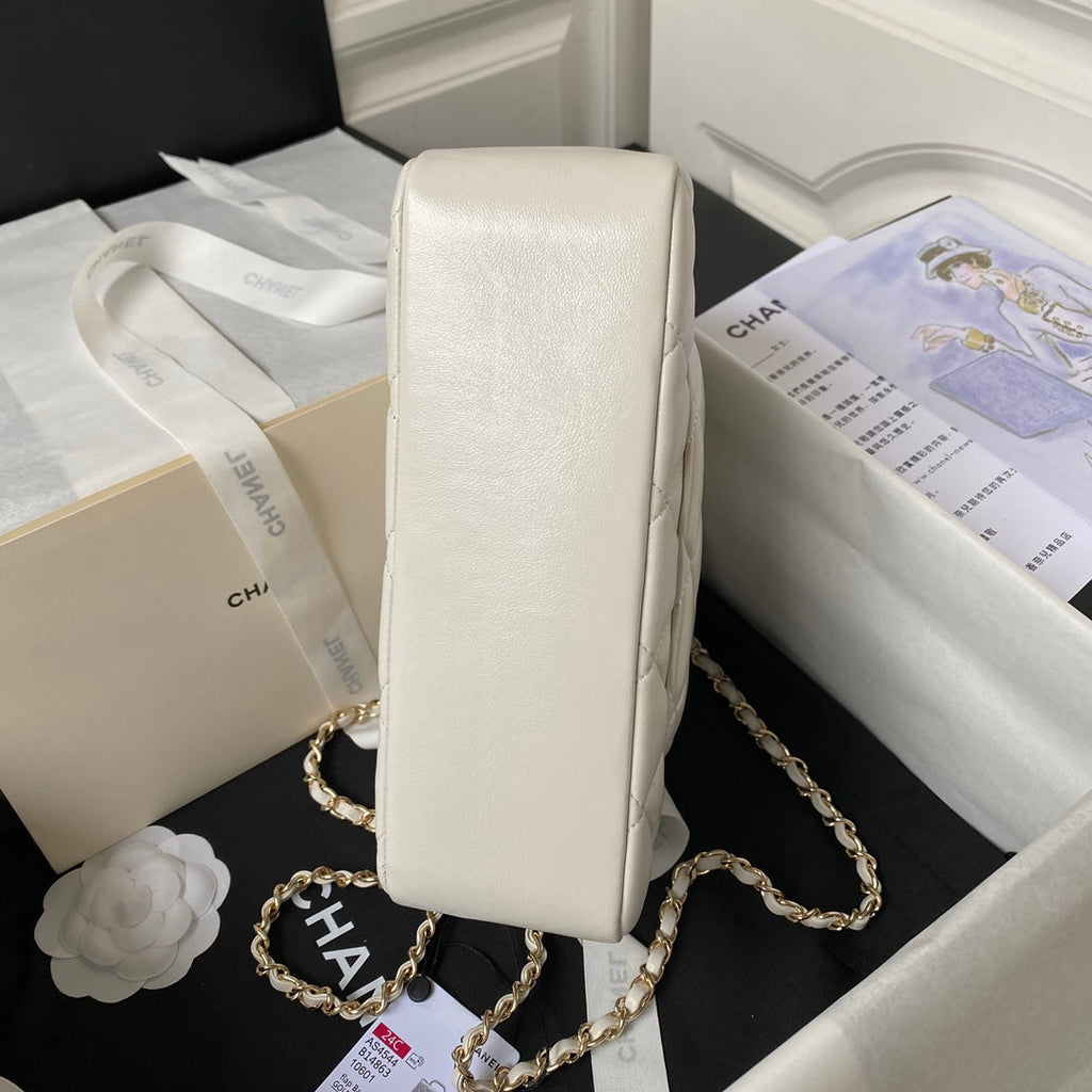 Chanel Top Handle Bag AS4544 Lambskin Beige