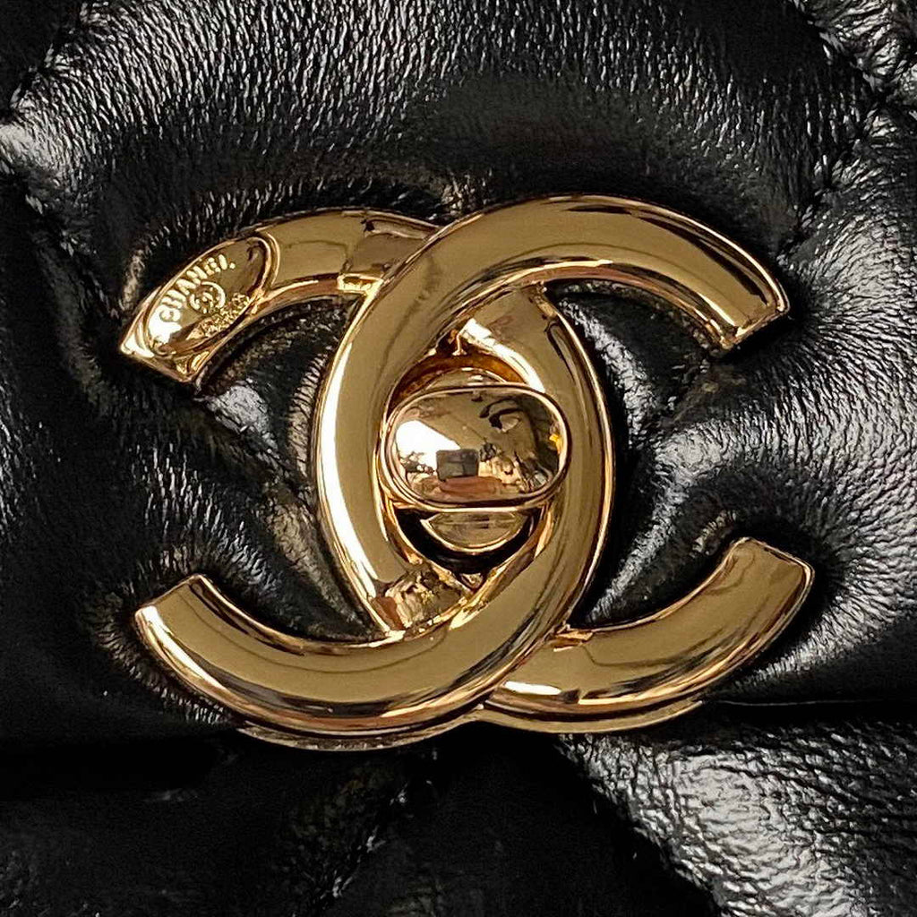 Chanel Top Handle Small Bag AS4543 Lambskin Black