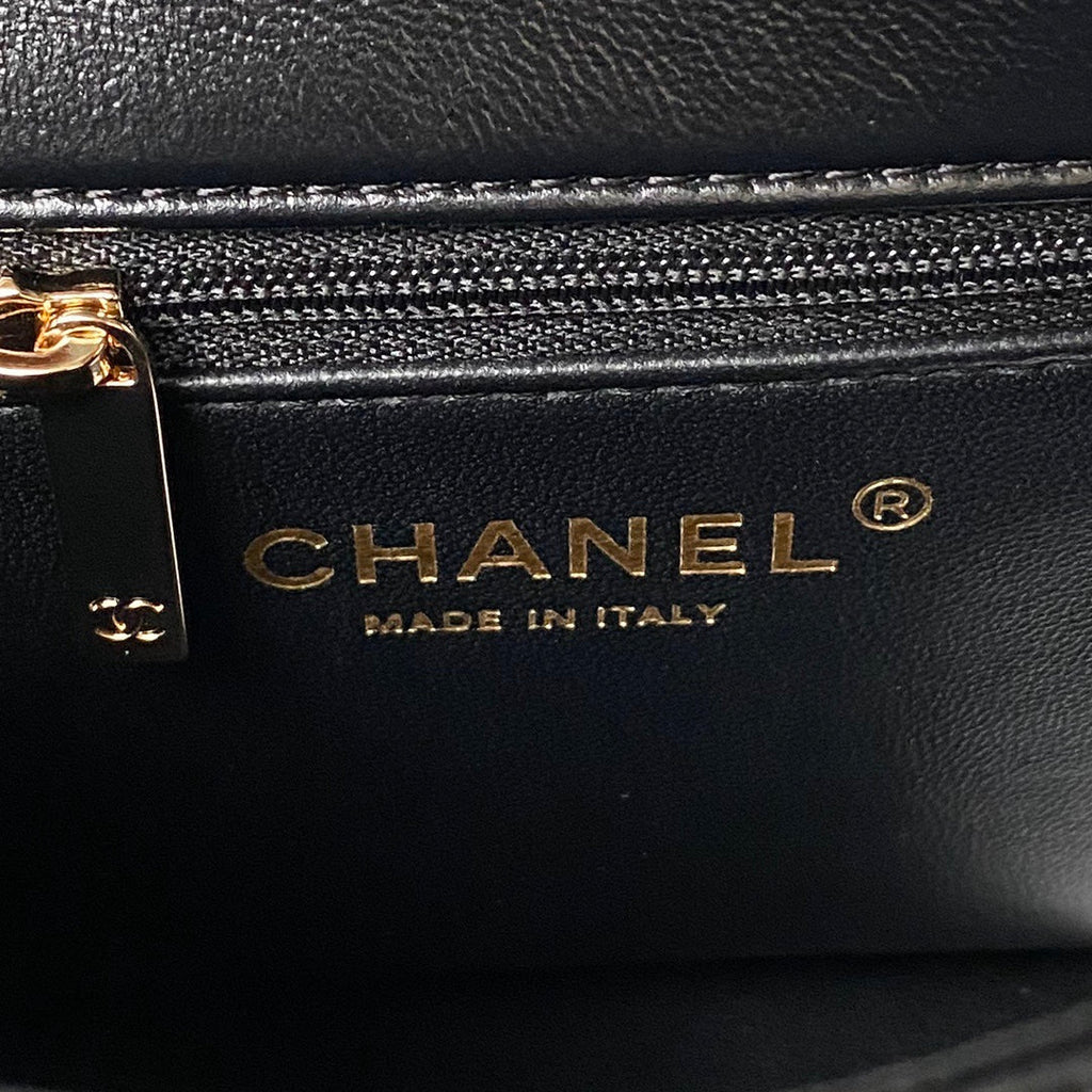 Chanel Top Handle Small Bag AS4543 Lambskin Black