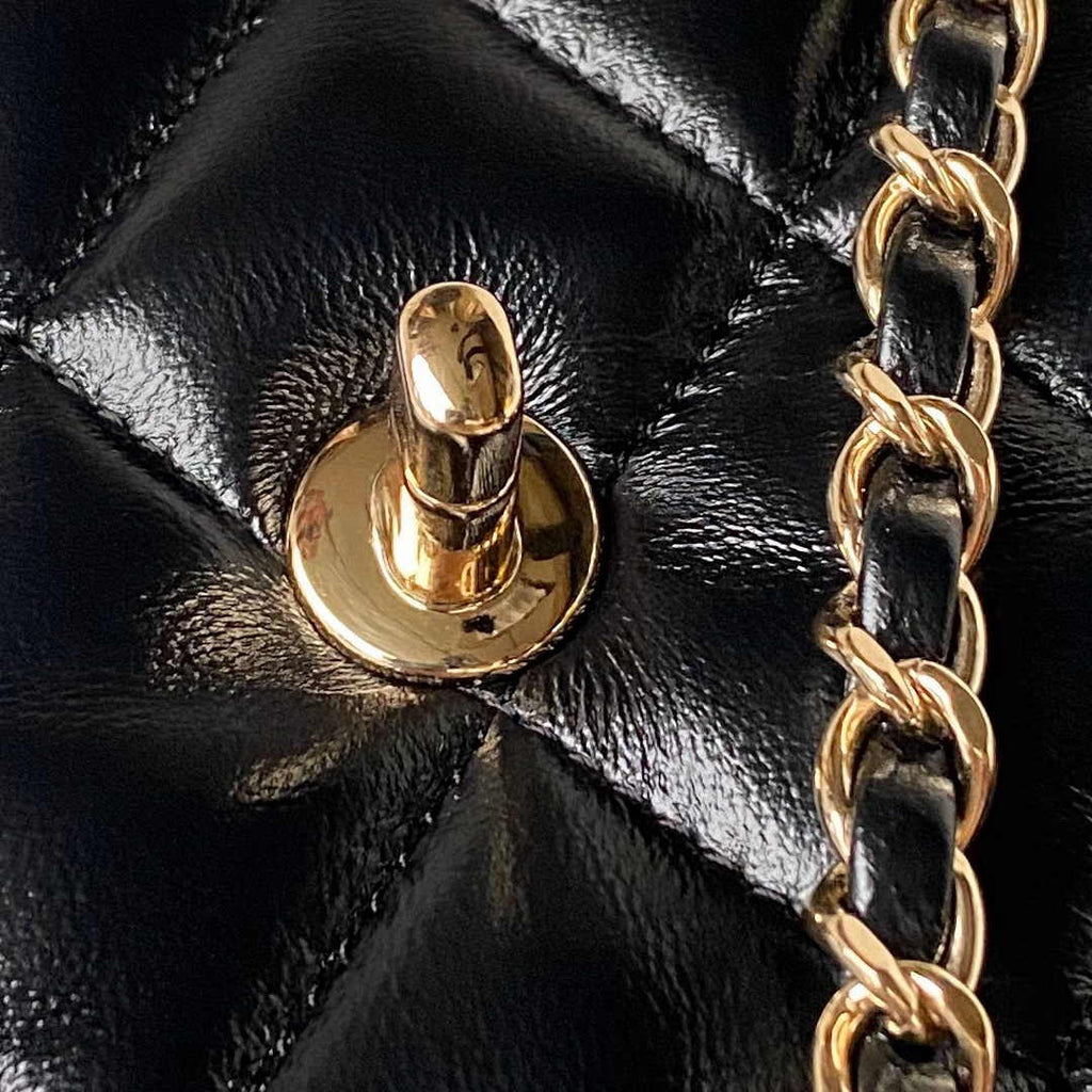 Chanel Top Handle Small Bag AS4543 Lambskin Black