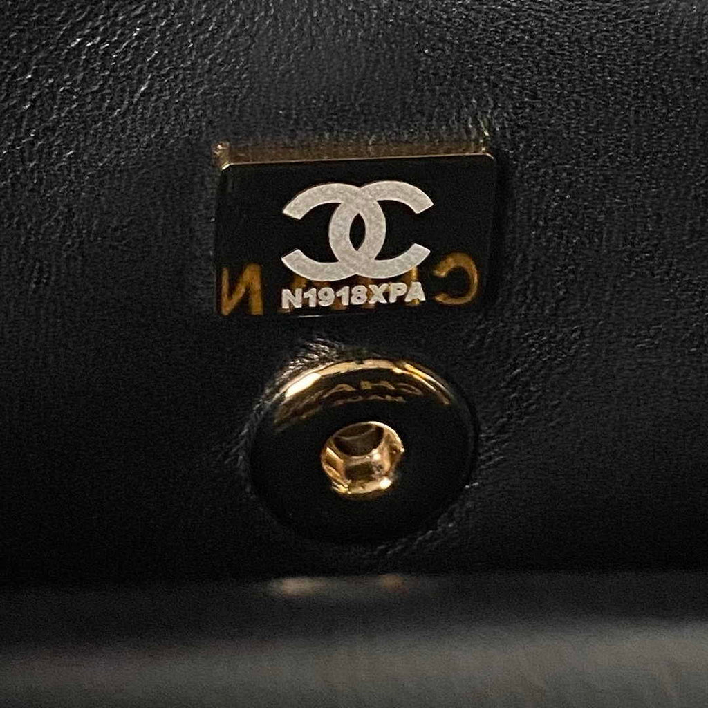 Chanel Top Handle Small Bag AS4543 Lambskin Black