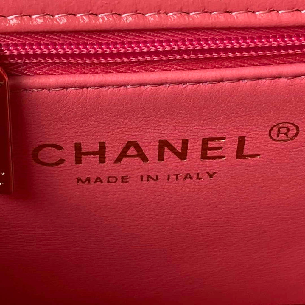 Chanel Top Handle Small Bag AS4543 Lambskin Pink
