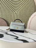 Chanel Vanity with Chain Mini | AP5186 Gray Suede Bag