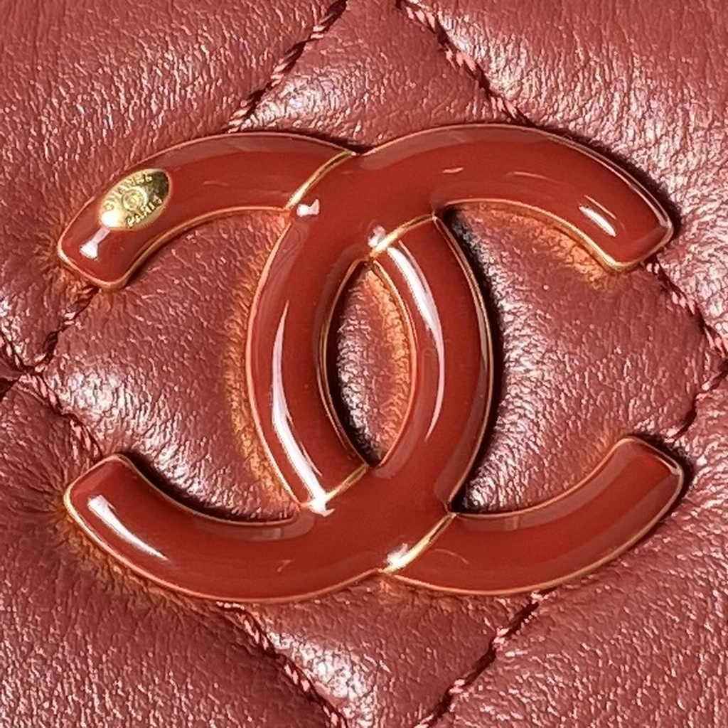 Chanel Waist bag, AP4113 Dark Burgundy Shiny lambskin