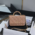 Chanel Wallet on chain, AP4166 Lambskin Apricot