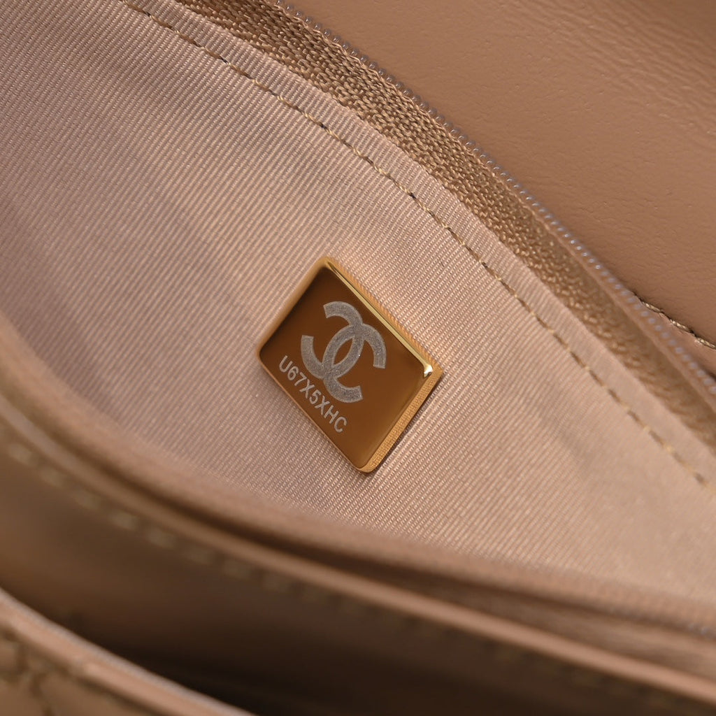 Chanel Wallet on chain, AP4166 Lambskin Apricot