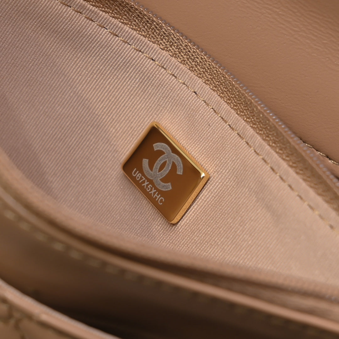 Chanel Wallet on chain, AP4166 Lambskin Apricot
