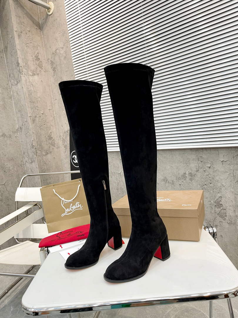 Christian Louboutin Boots High 100 mm Women 5321378 - Default Title - View 1
