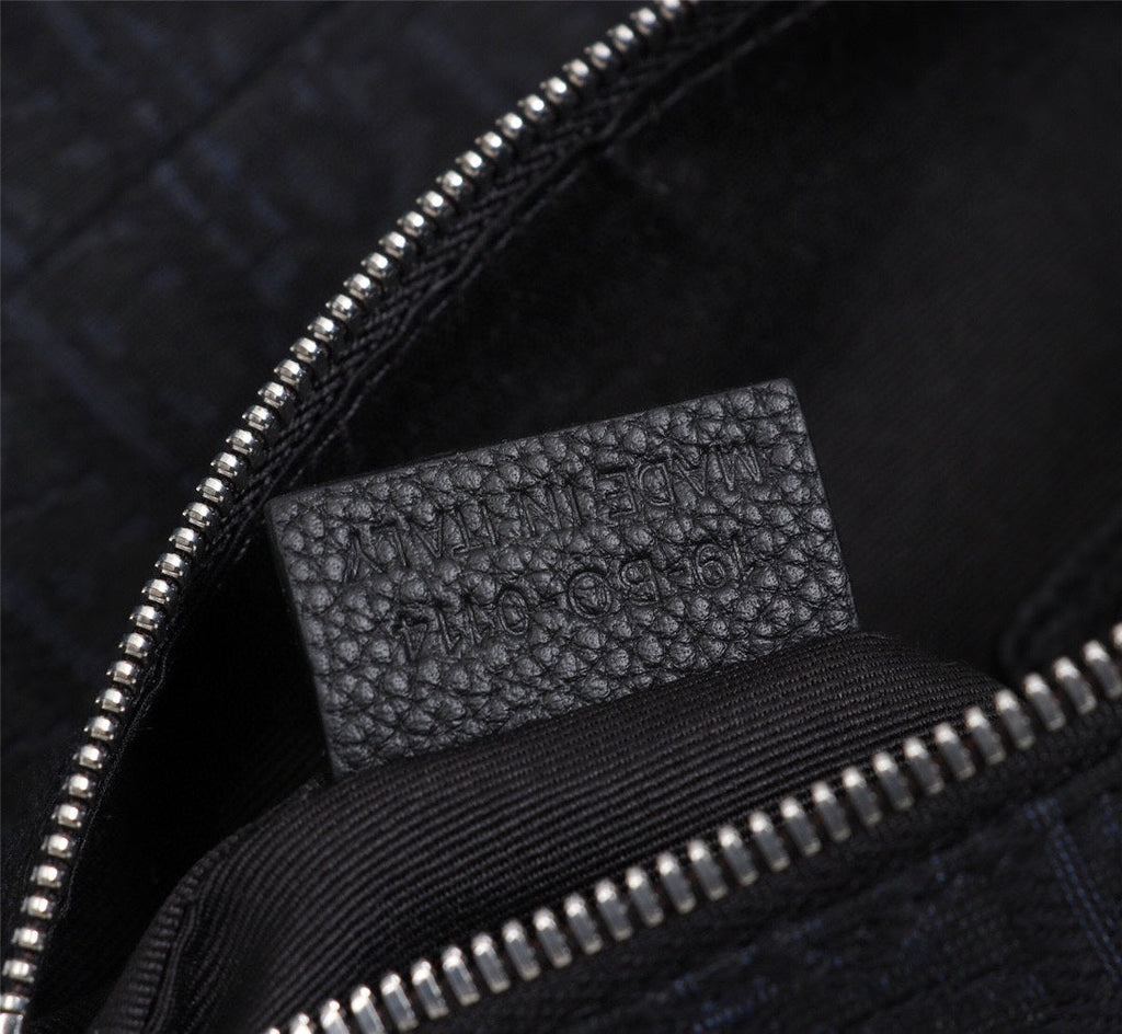 Dior 1ADPO093 Saddle Bag Black Dior Oblique Jacquard