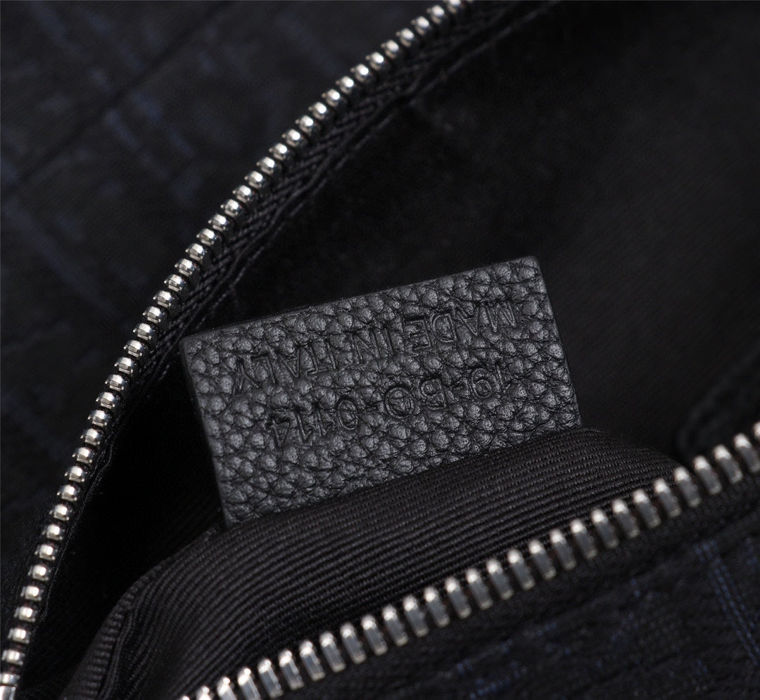 Dior 1ADPO093 Saddle Bag Black Dior Oblique Jacquard