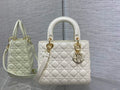 Dior M0565 Medium Lady Bag White Cannage Lambskin - Default Title - View 1