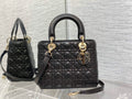 Dior M0565 Medium Lady Bag Black Cannage Lambskin - Default Title - View 1