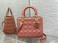 Dior M0565 Medium Lady Bag Pink Cannage Lambskin - Default Title - View 1