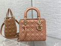 Dior M0565 Medium Lady Bag Cannage Lambskin light pink Gold - Default Title - View 1