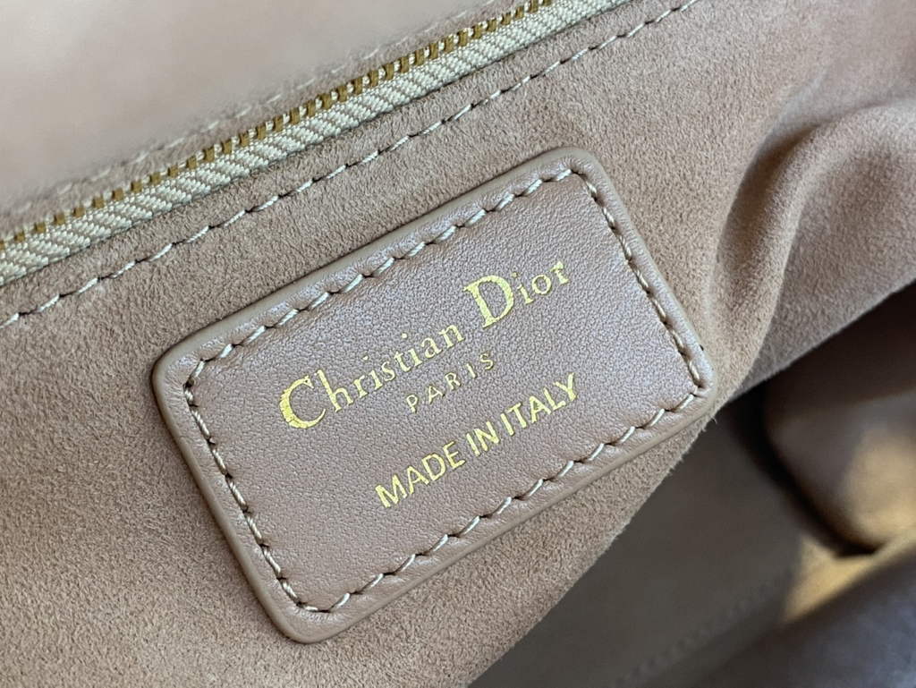 Dior M0565 Medium Lady Bag Cannage Lambskin light pink Gold - Default Title - View 9
