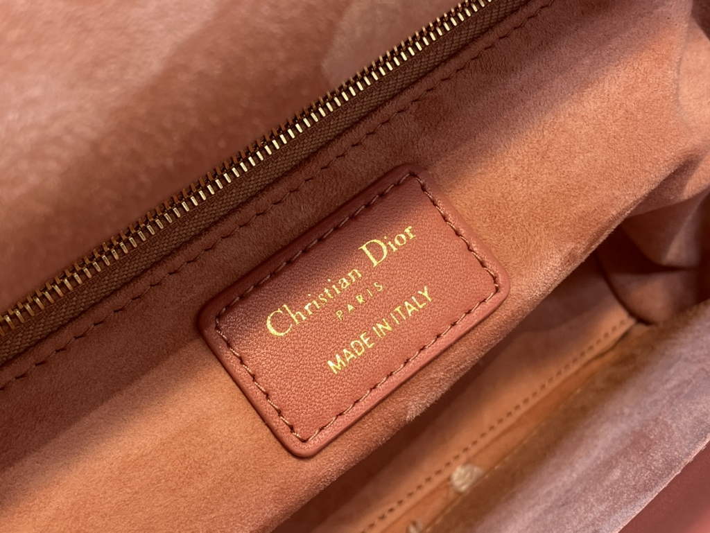 Dior M0565 Medium Lady Bag Cannage Lambskin Dark pink - Default Title - View 9